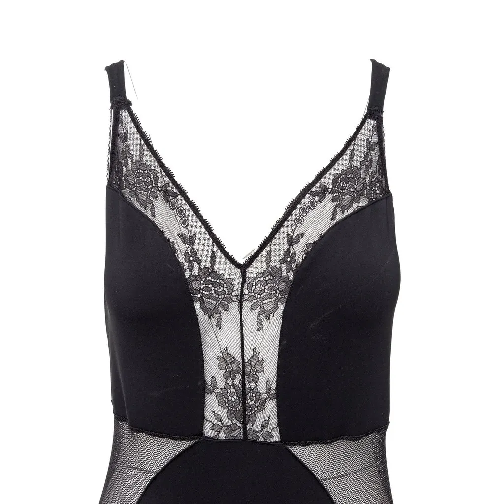 Stella McCartney Lace & Mesh Bodysuit - '10s Red Lace Good - Model View