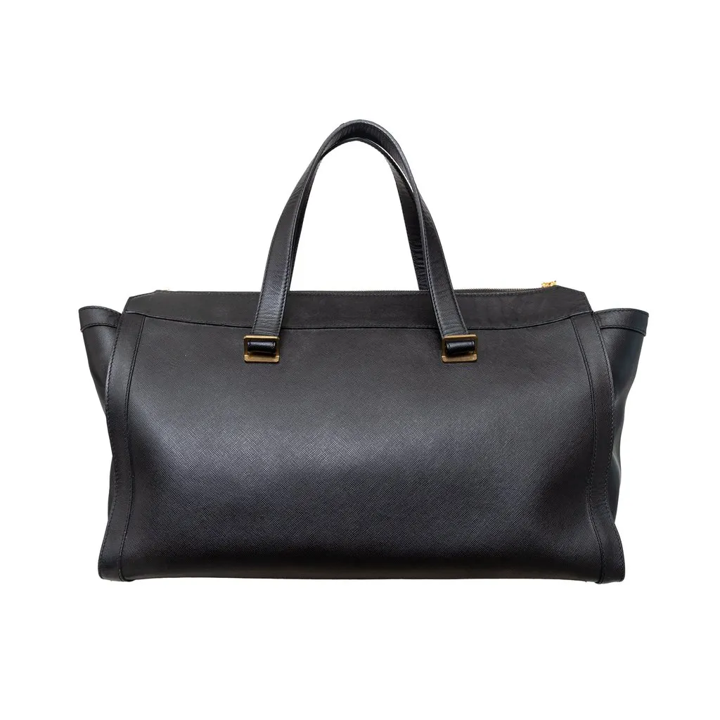 Golden Goose Zip Tote Bag - '10s Gold Leather Good - Back View