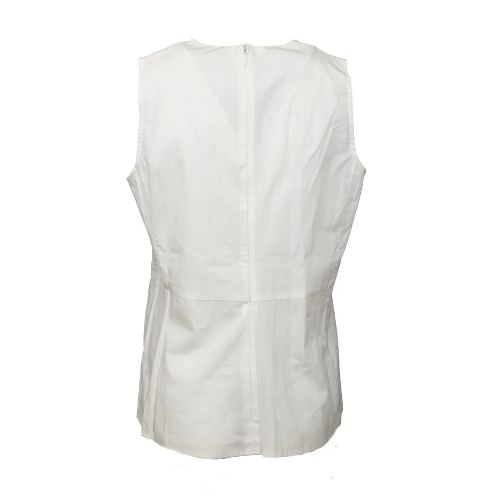 Marni Double Layer Top - '10s White Cotton Good - Model View