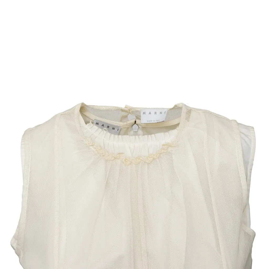 Marni Double Layer Top - '10s White Cotton Good - Box View