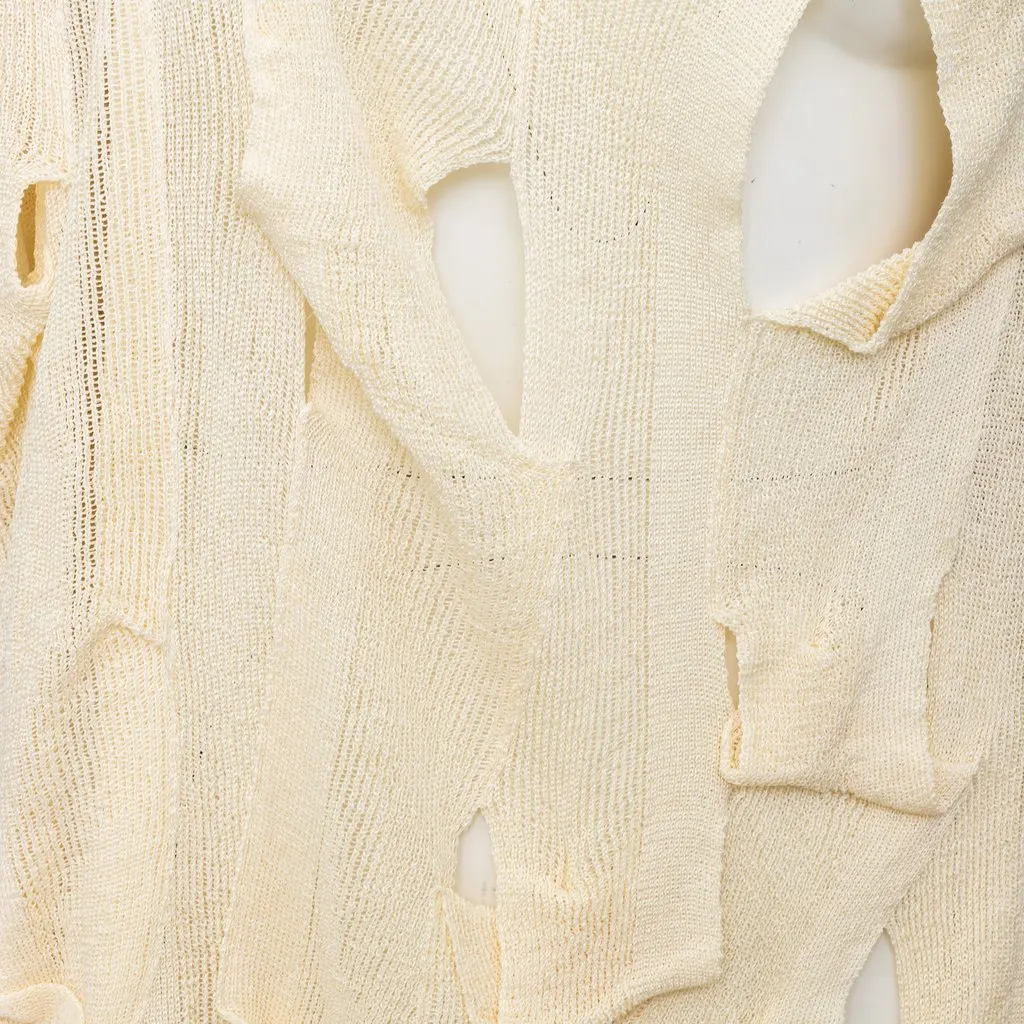 Unsigned Cut-out Top - '90s White Cotton Good - Box View