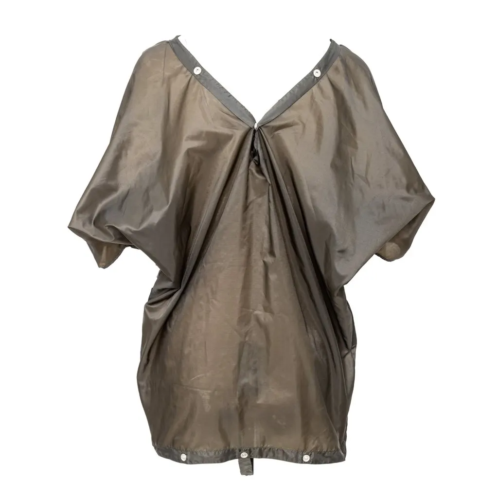 Jil Sander Semi-sheer Nylon Top - '00s Red Polyamide Good - Back View