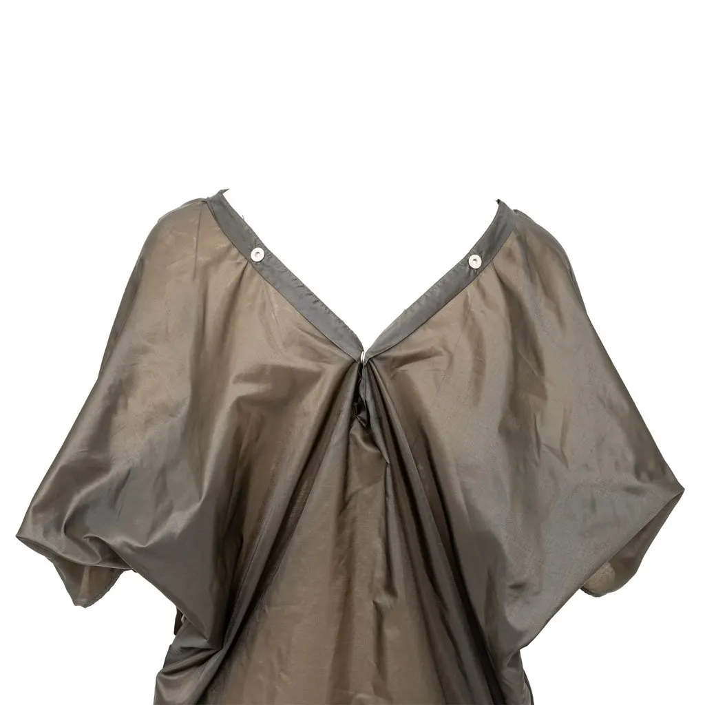Jil Sander Semi-sheer Nylon Top - '00s Red Polyamide Good - Inside View