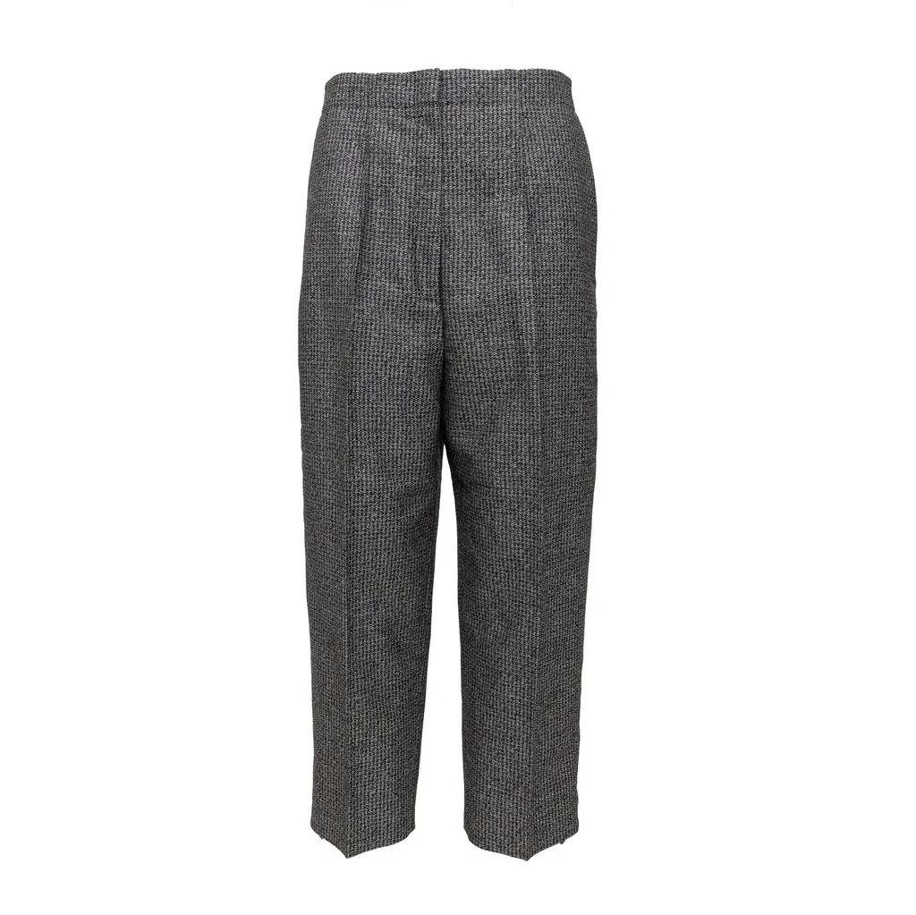Celine Wool Pants - '10s Black Wool Good - Front View