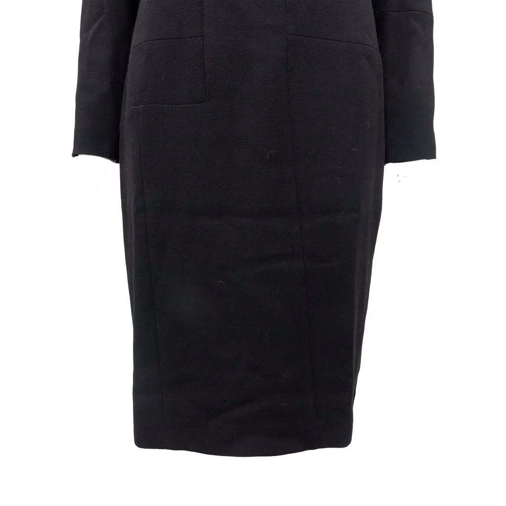 Jil Sander Sheath Dress - '10s Black Wool Good - Box View