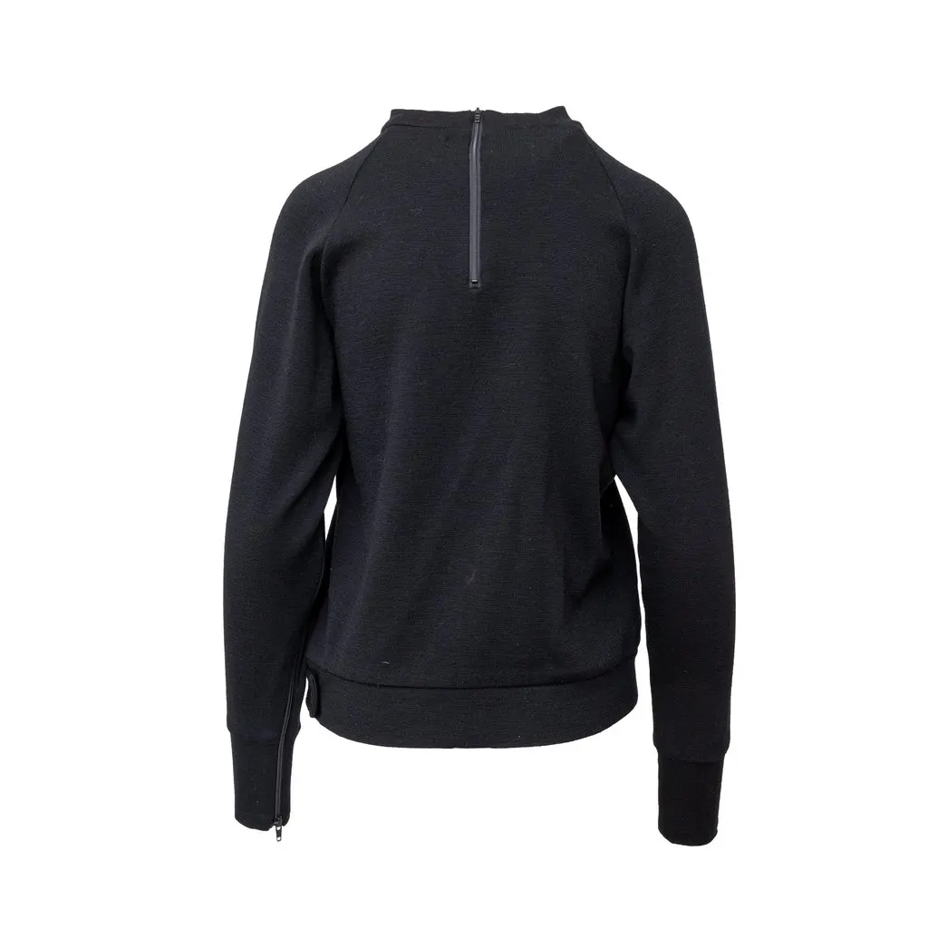 Yohji Yamamoto Sweater - '00s Black Wool Good - Back View