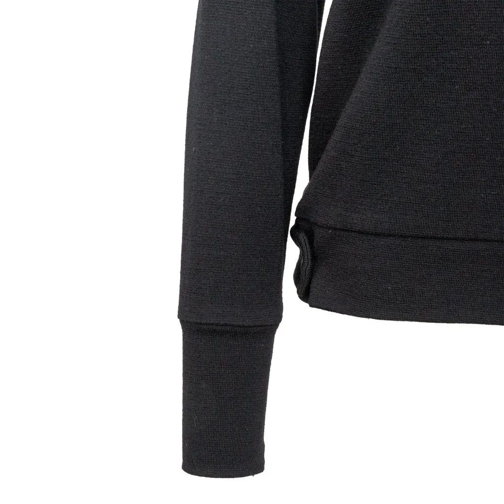 Yohji Yamamoto Sweater - '00s Black Wool Good - Inside View