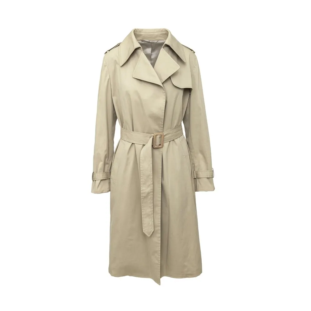 Maison Margiela Trench Coat - '10s Red Cotton Good - Front View