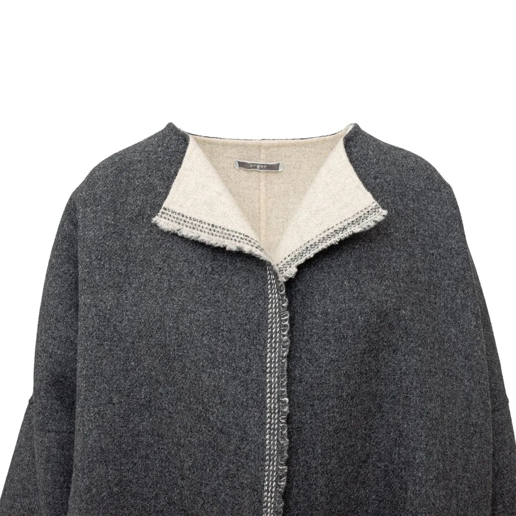 Unsigned Wool Jacket - '10s Beige Wool Good - Model View