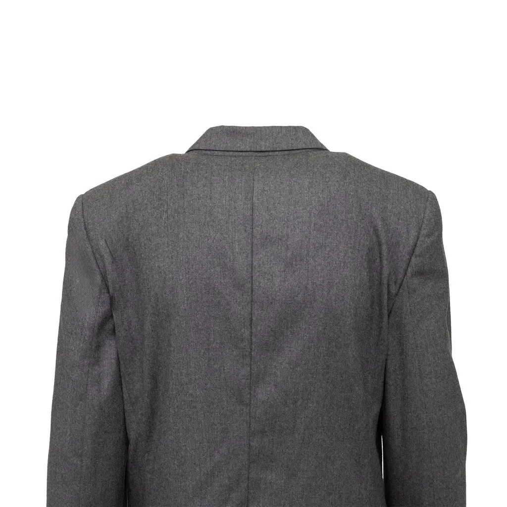 Maison Margiela Double Breasted Blazer - '10s Grey Wool Good - Model View