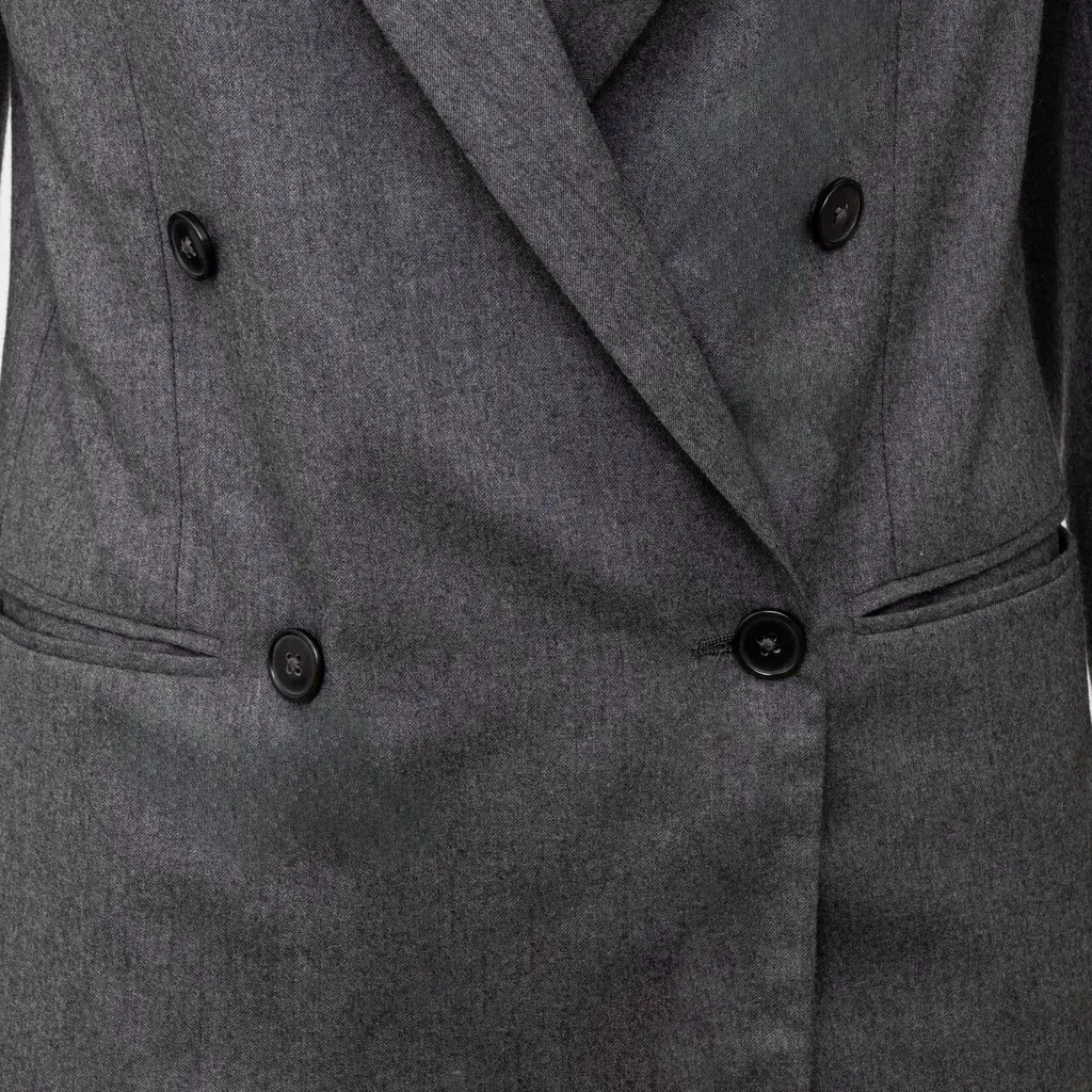 Maison Margiela Double Breasted Blazer - '10s Grey Wool Good - Box View