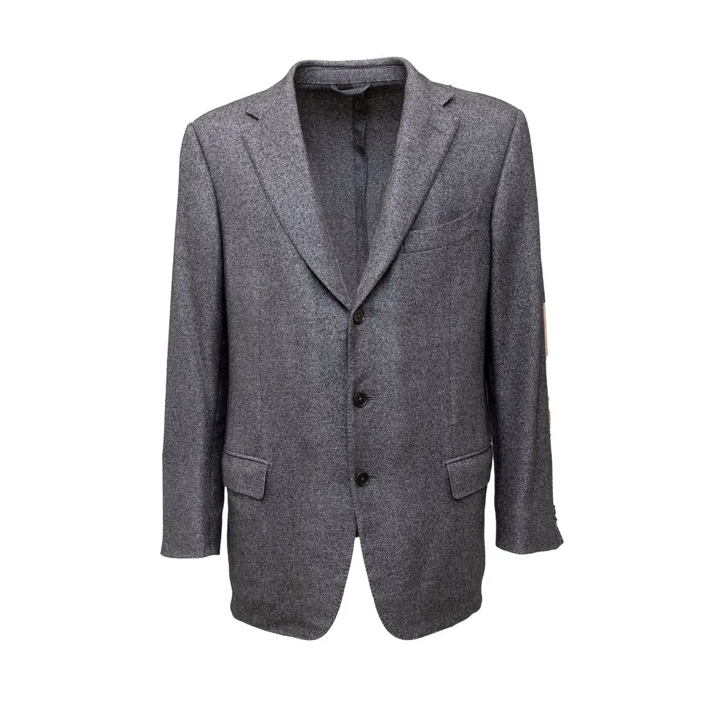 Zegna Fairway Jacket - '10s Beige Silk Good - Front View