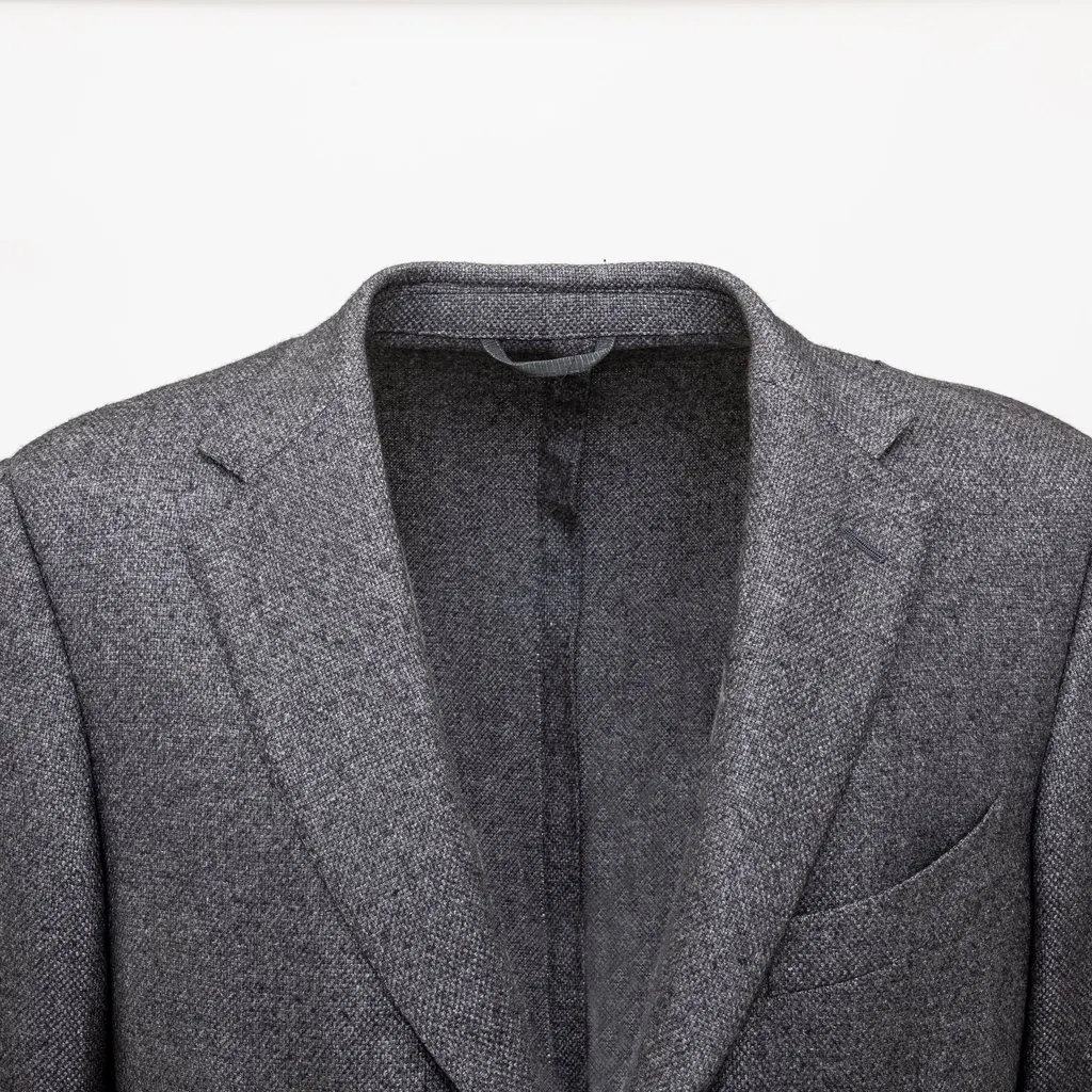 Zegna Fairway Jacket - '10s Beige Silk Good - Inside View