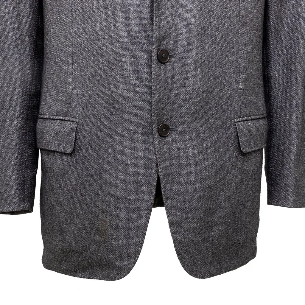 Zegna Fairway Jacket - '10s Beige Silk Good - Model View