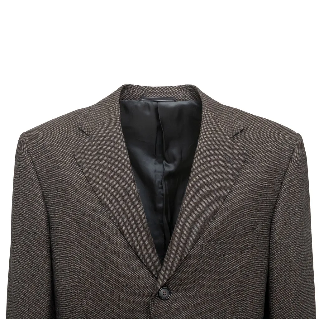 Zegna Wool Jacket - '10s Black Wool Good - Inside View