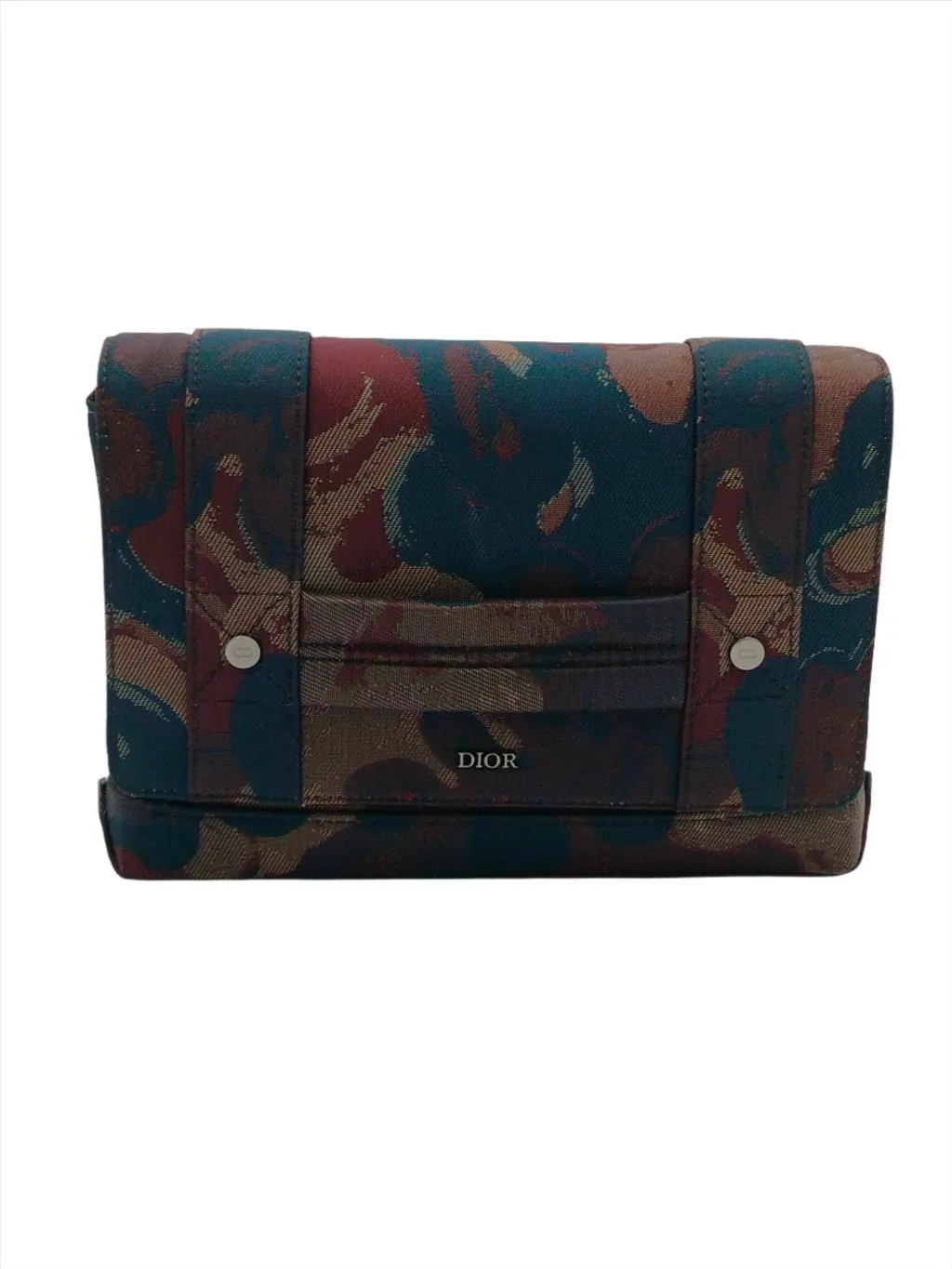 Dior Peter Doig Brown Shoulder Bag - '10s Brown Canvas Good - Front View