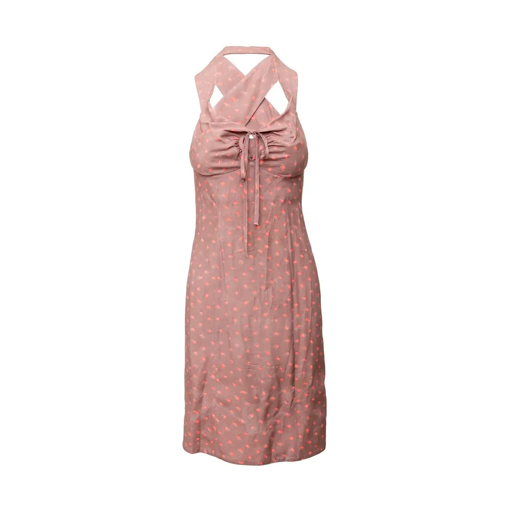 Vivienne Westwood Label Polka Dot Dress - '10s Red Good - Front View