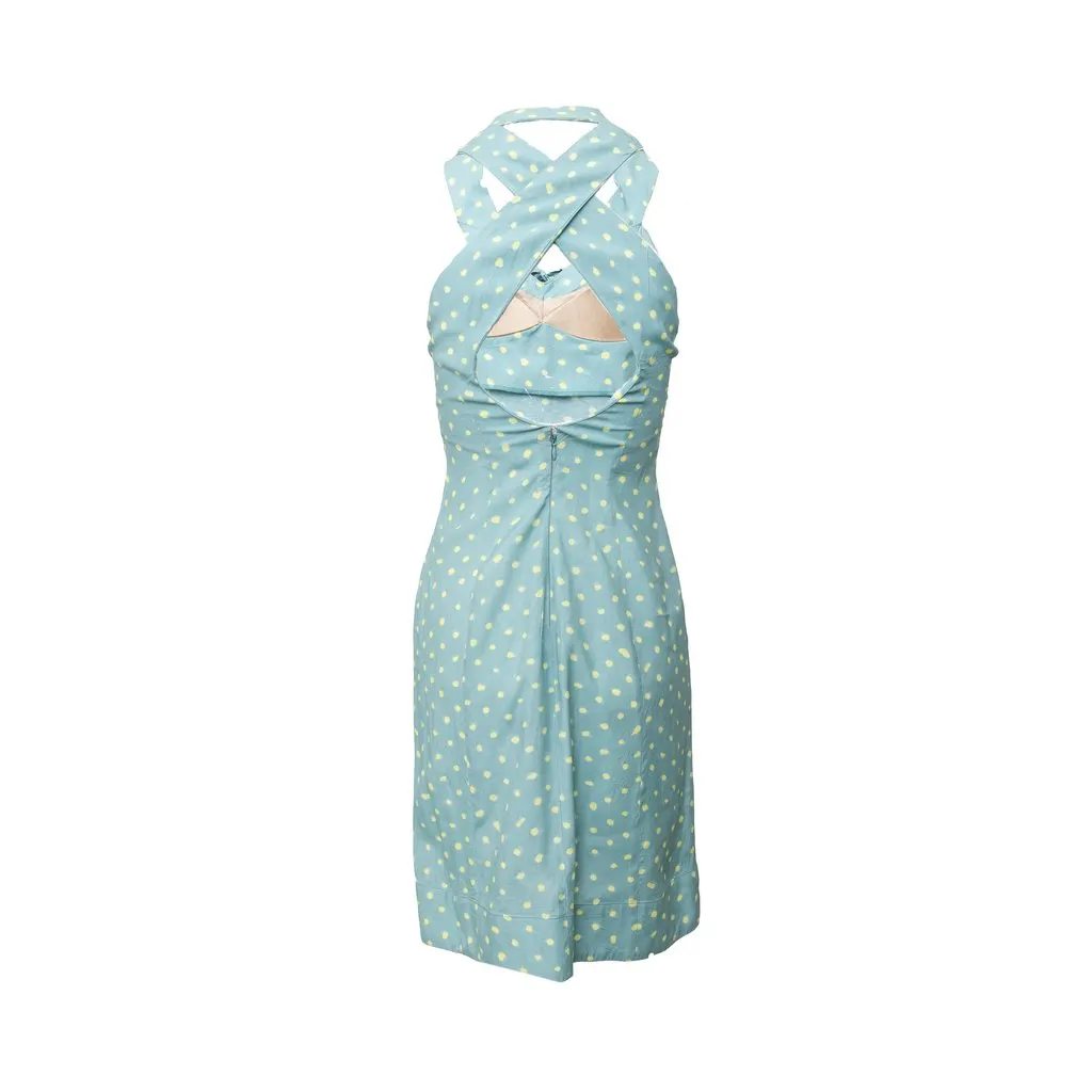 Vivienne Westwood Label Polka Dot Dress - '10s Red Good - Back View
