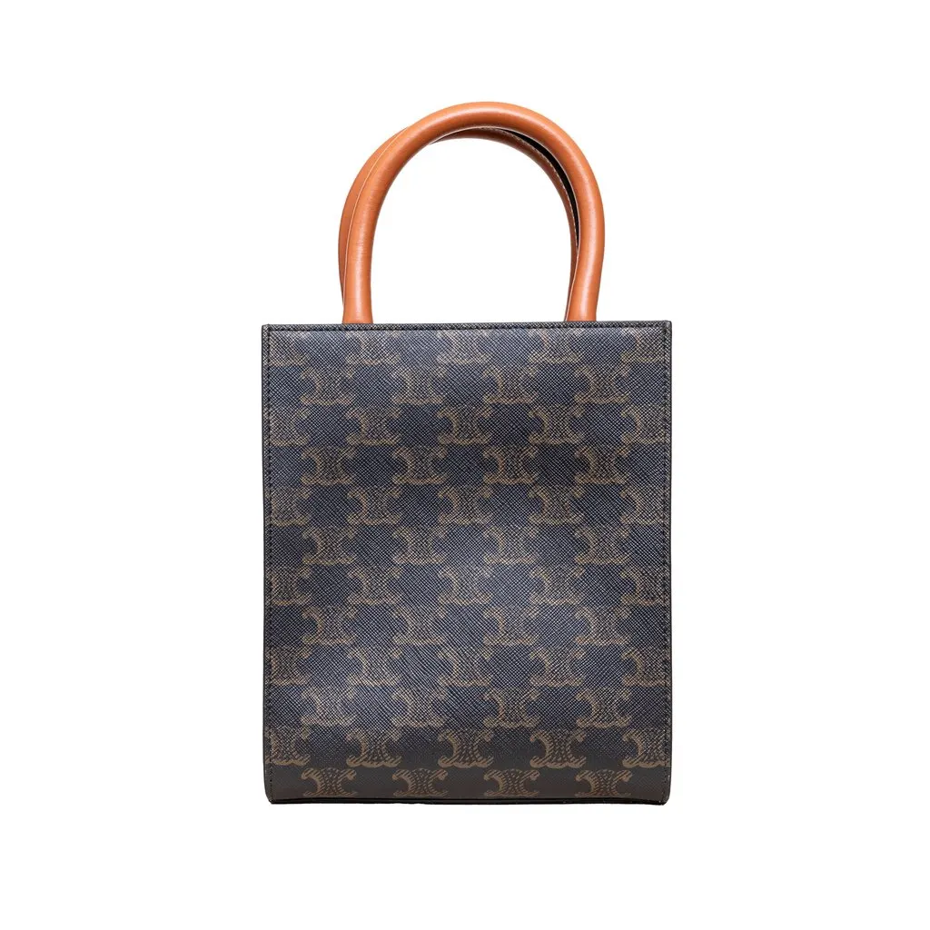Celine Mini Vertical Cabas Tote - '20s Red Canvas Good - Inside View