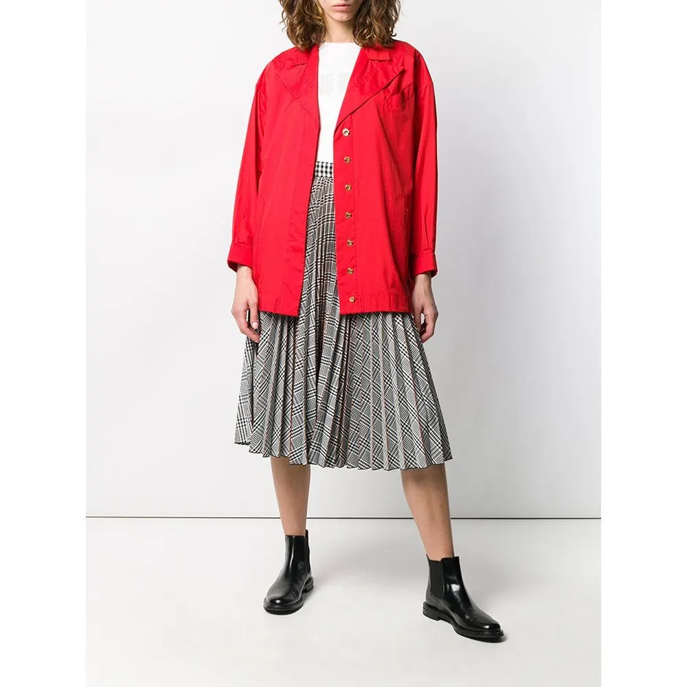 Chanel Red Nylon Jacket - '80s Red Good - Back View