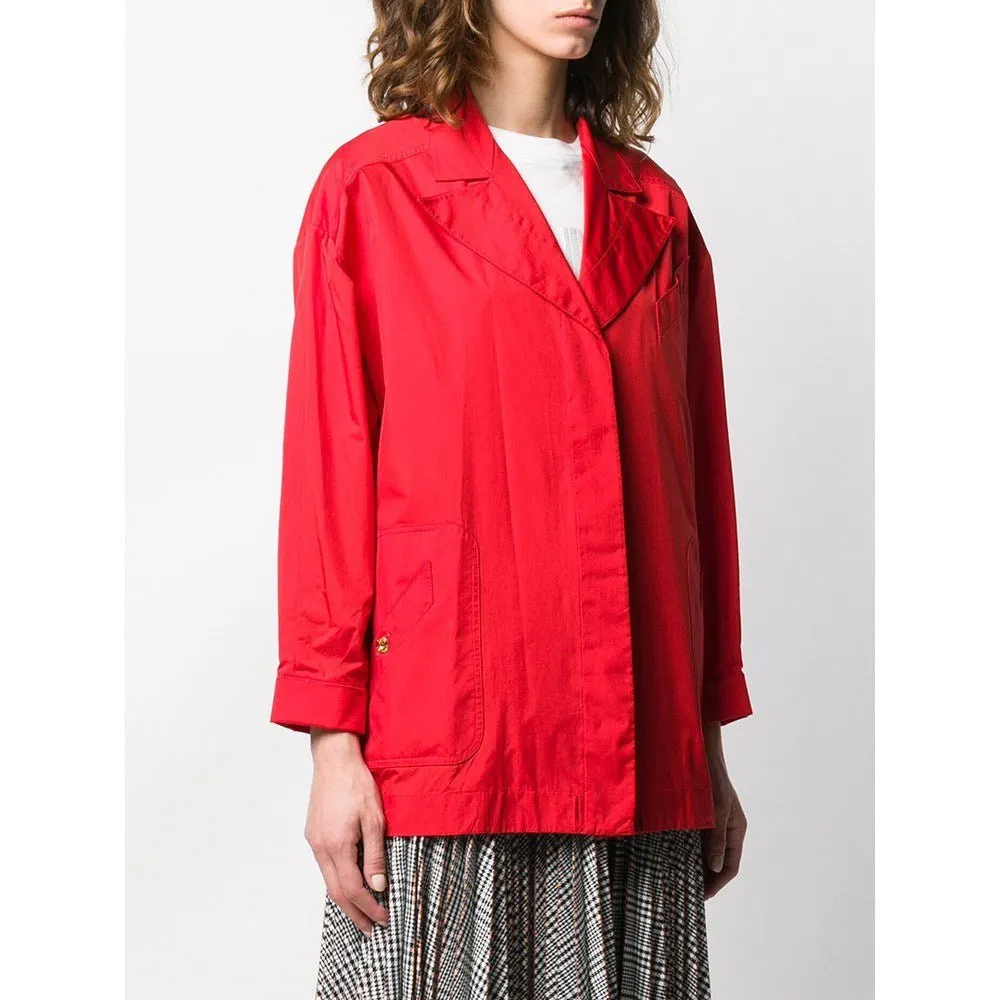Chanel Red Nylon Jacket - '80s Red Good - Inside View