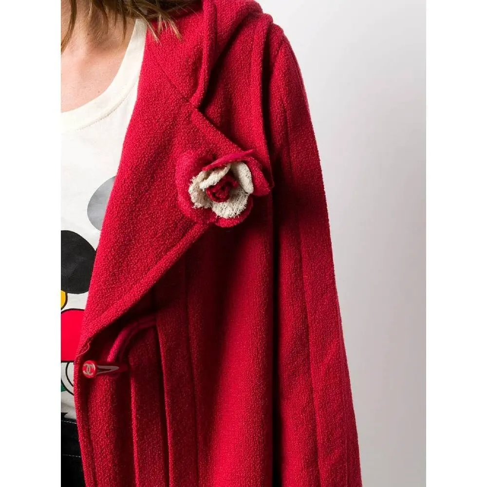 Chanel Red Wool Coat - 2000s Red Wool Good - Box View