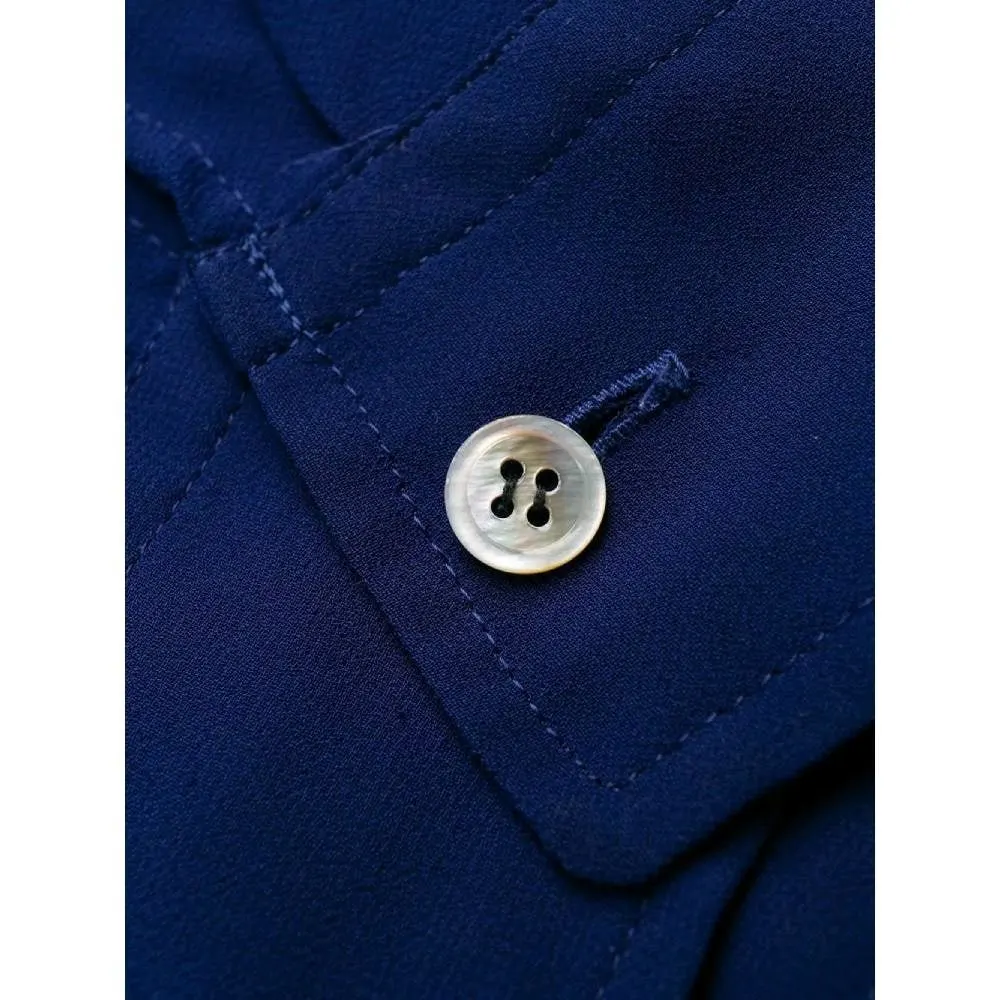 Comme des Garçons Blue Silk Shirt - '90s Blue Silk Good - Box View