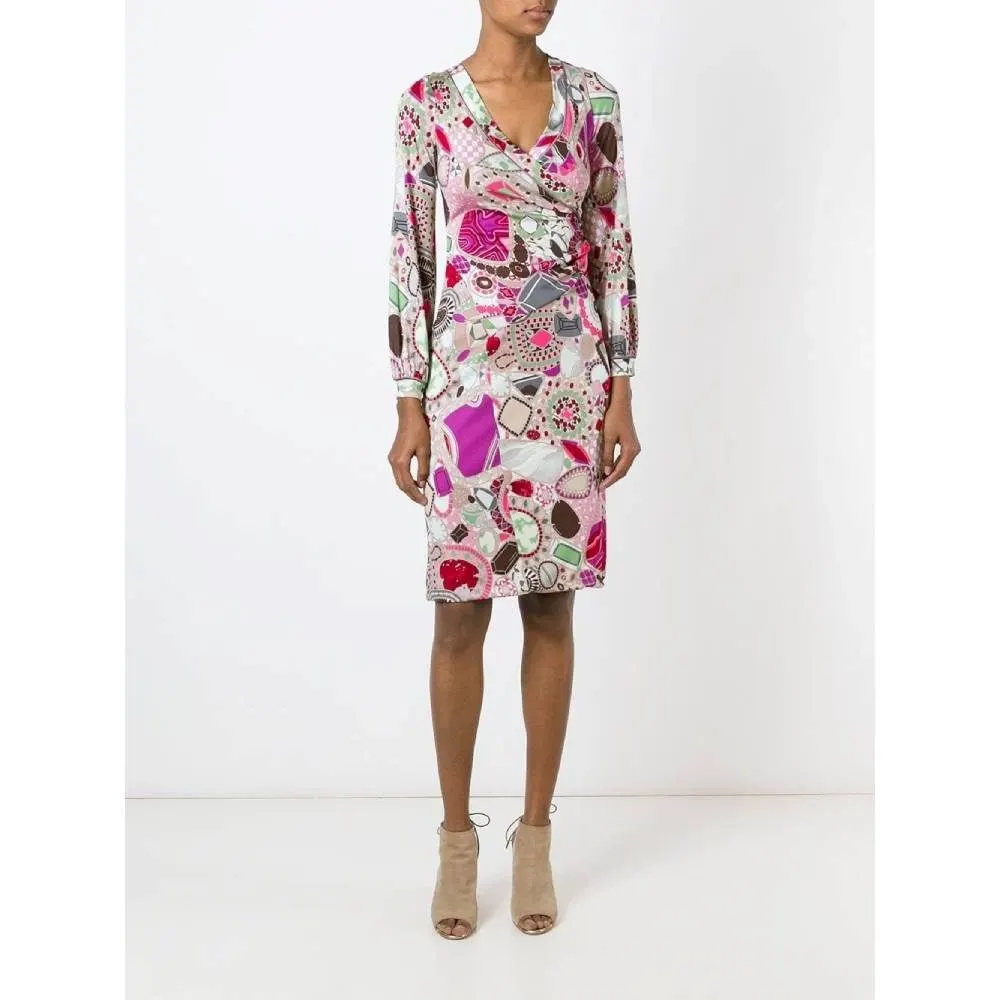 Missoni Pink and Multicolor Dress - 2000s Pink Good - Back View