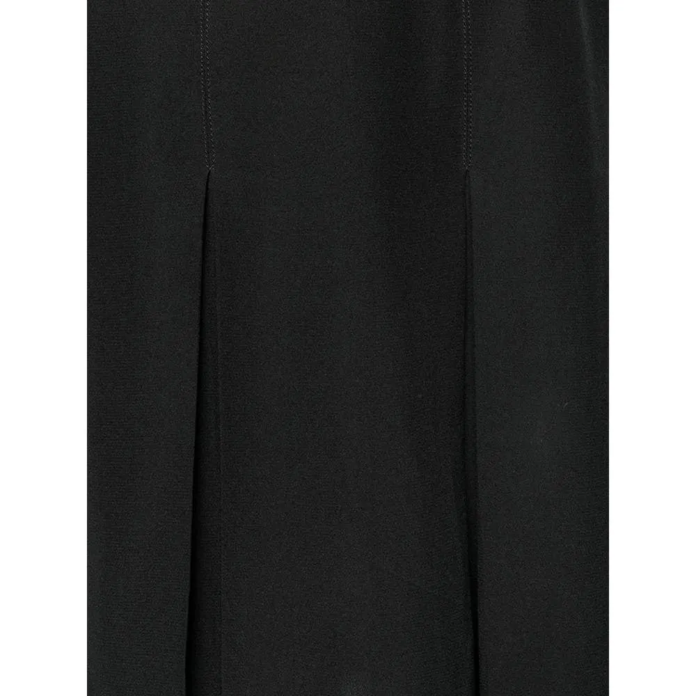 Chanel Black Silk Miniskirt - '90s Black Silk Good - Box View