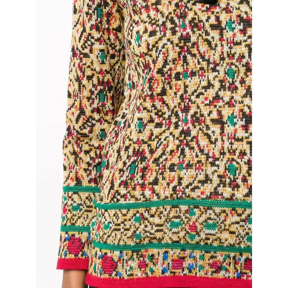 Saint Laurent Multicolor Wool Sweater - '80s Red Wool Good - Box View
