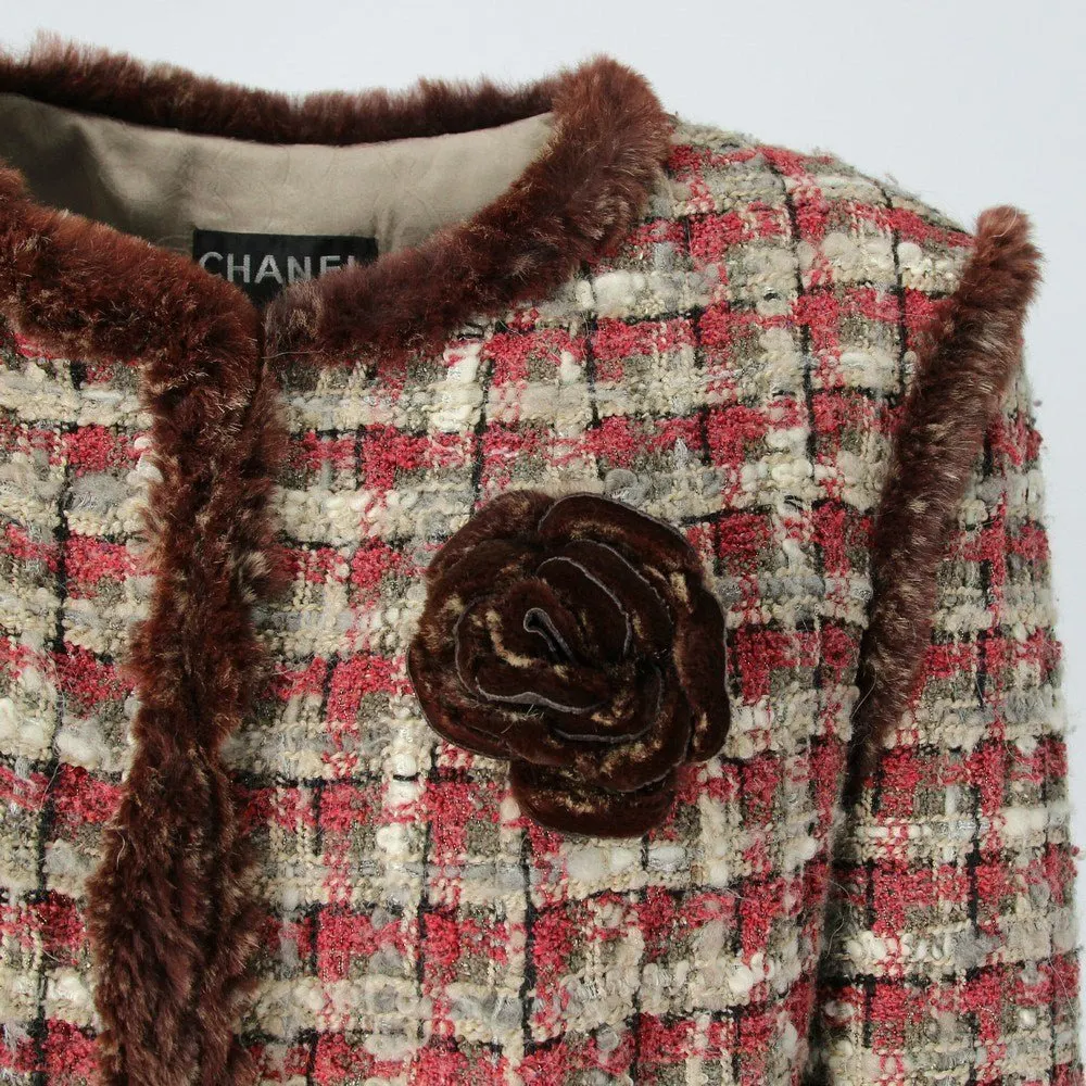 Chanel Burgundy Silk Jacket - 2000s Burgundy Silk Good - Box View