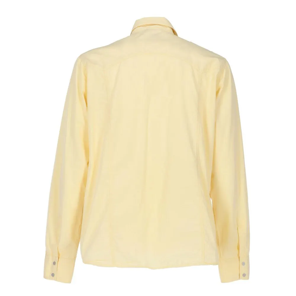 Versace Yellow Cotton Shirt - '90s Yellow Cotton Good - Back View