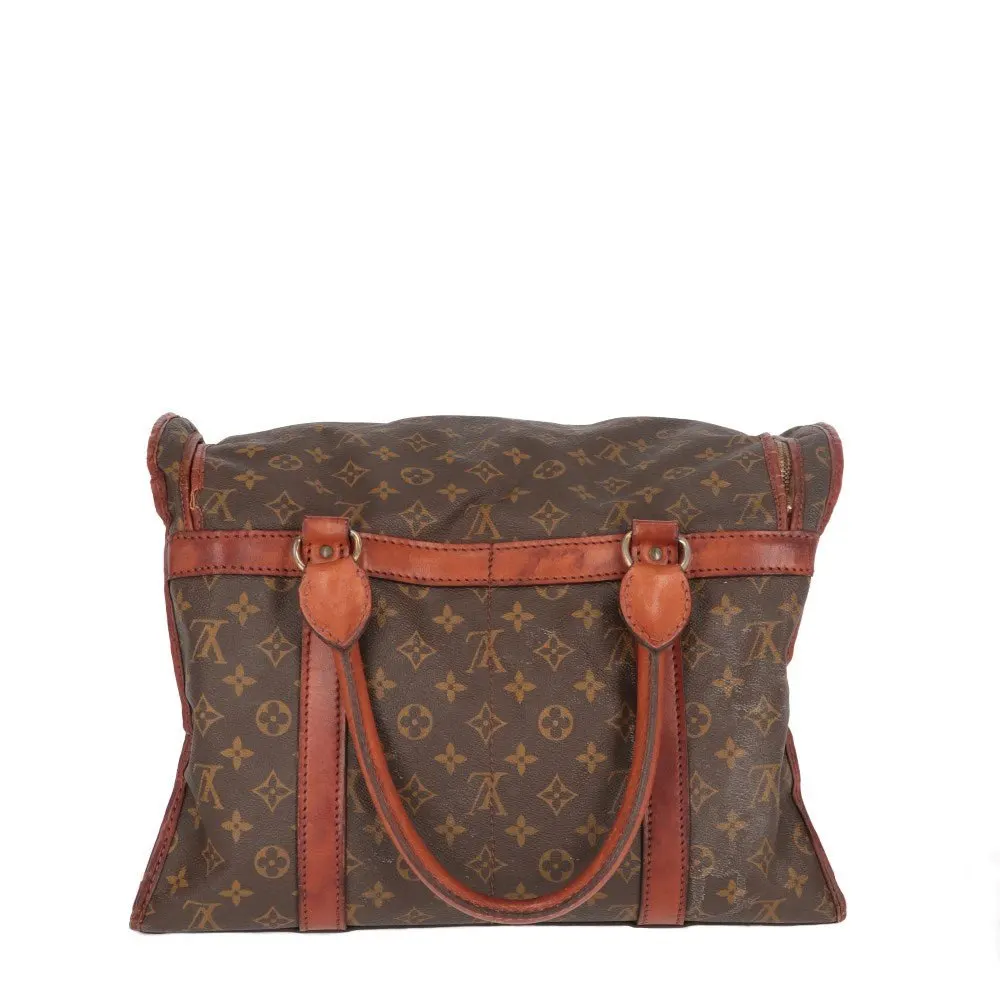 Louis Vuitton Monogram Hand Luggage - '70s Brown Canvas Good - Model View