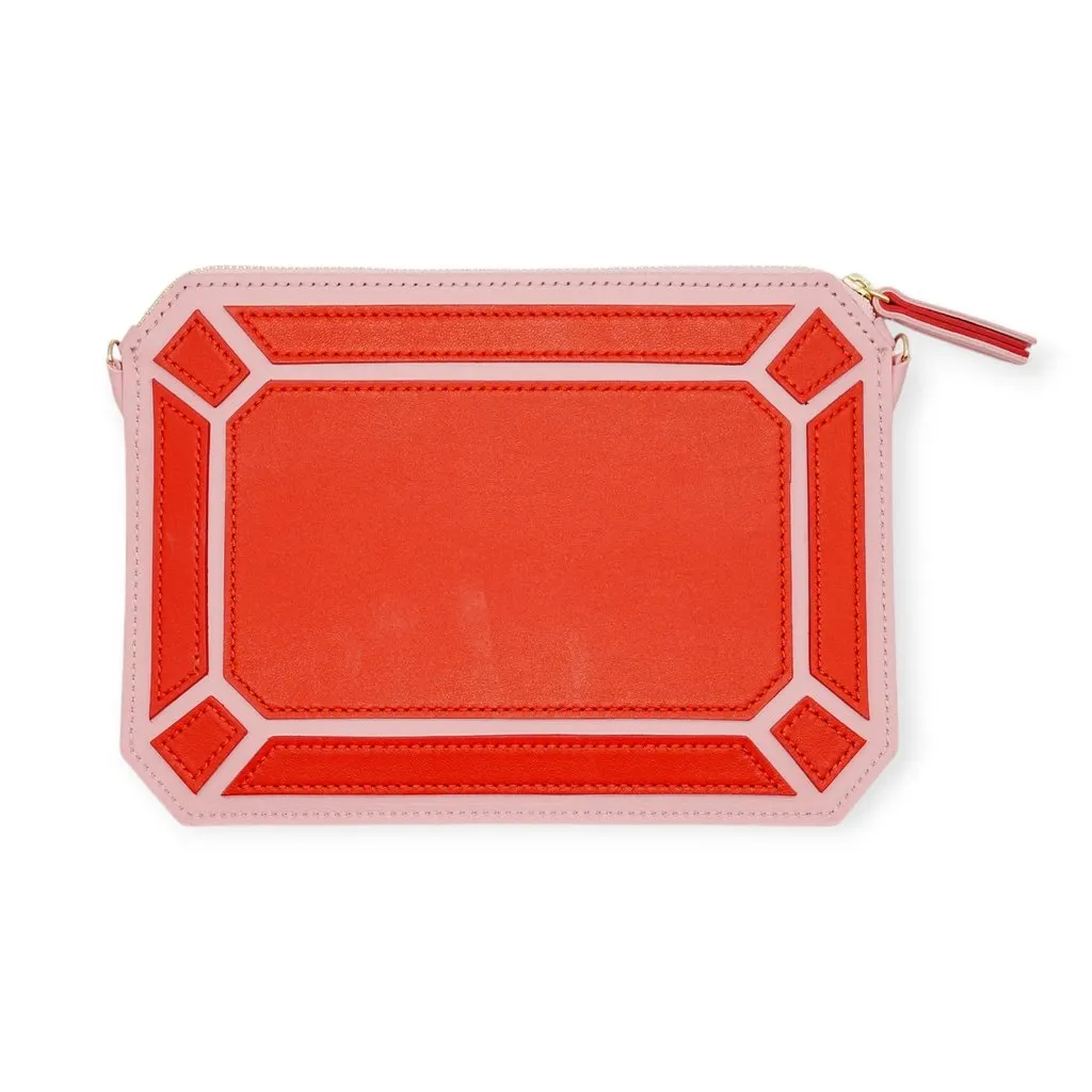 Dior Pink Portfolio Shoulder Bag - '20s Pink Leather Good - Front View