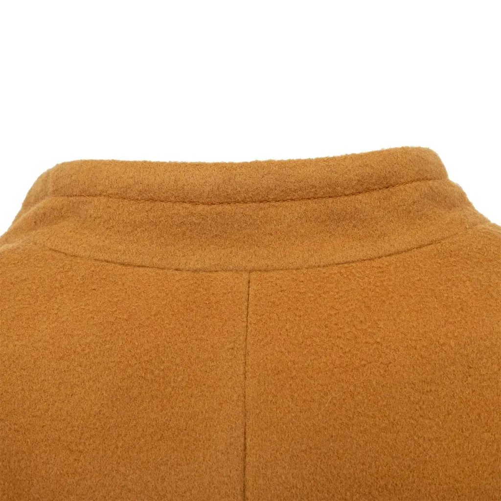 Oscar de la Renta Oscar de la Renta Velvet Collar Wool Jacket - '90s Brown Velvet Good - Box View