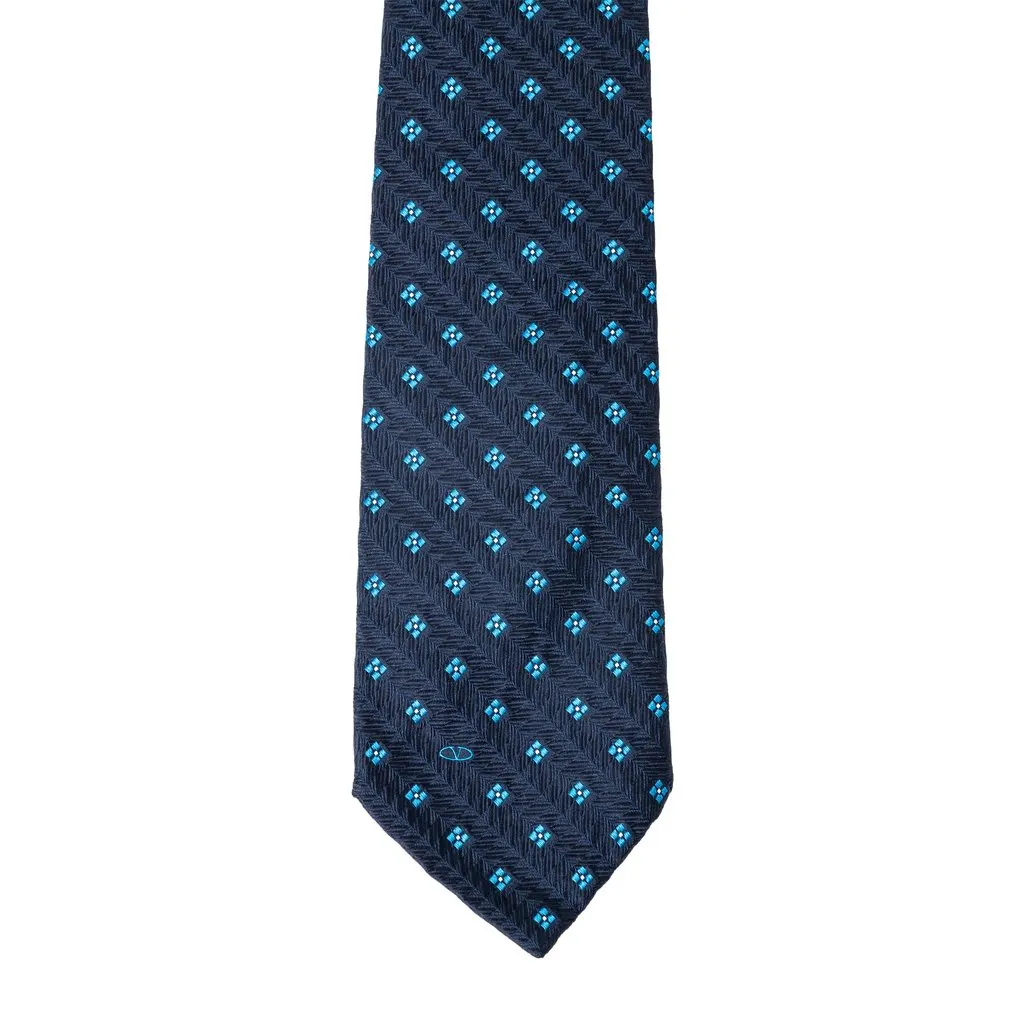 Valentino Set of Ties - '10s Beige Silk Good - Inside View