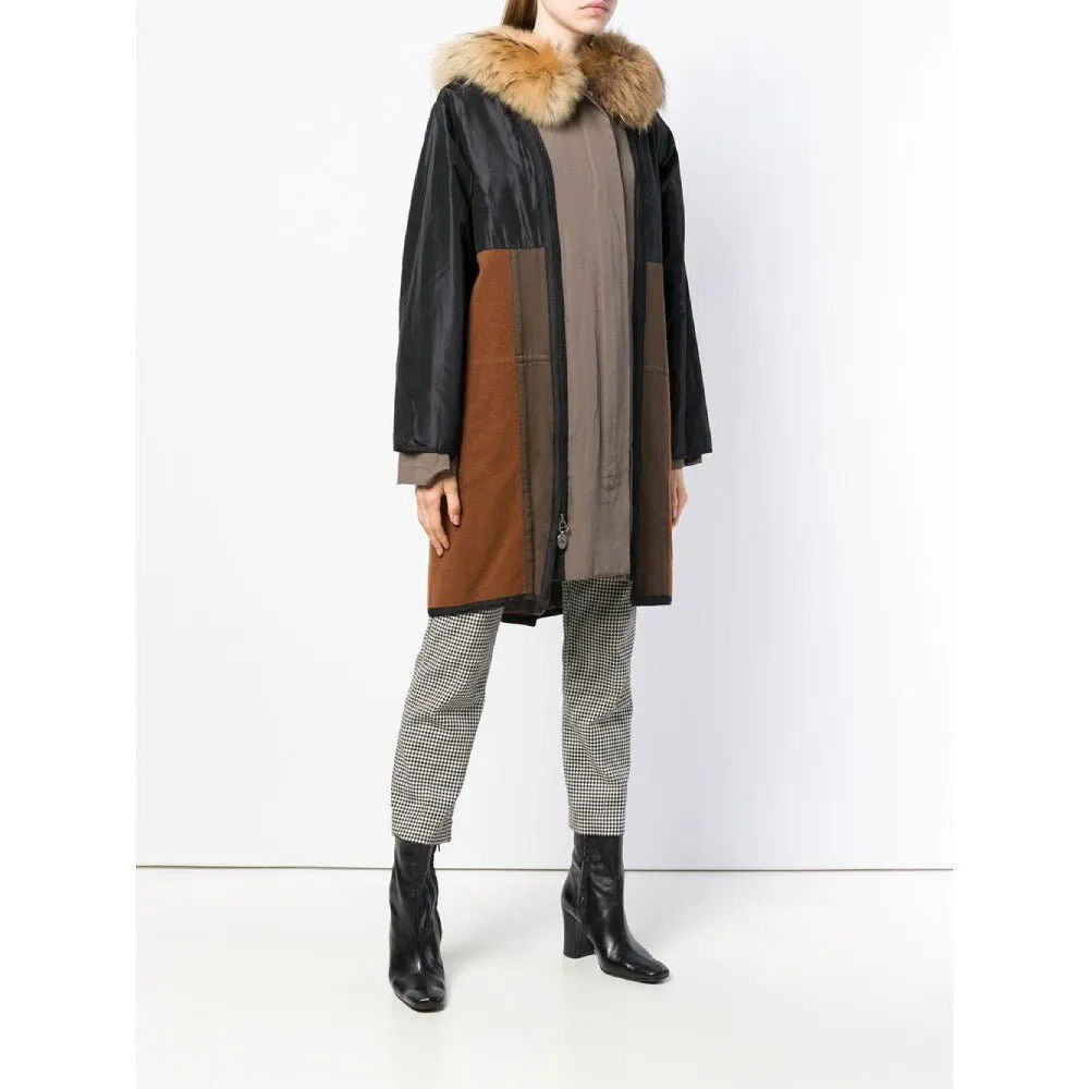 Jean Paul Gaultier Color Block Jacket - '90s Black Cotton Good - Inside View