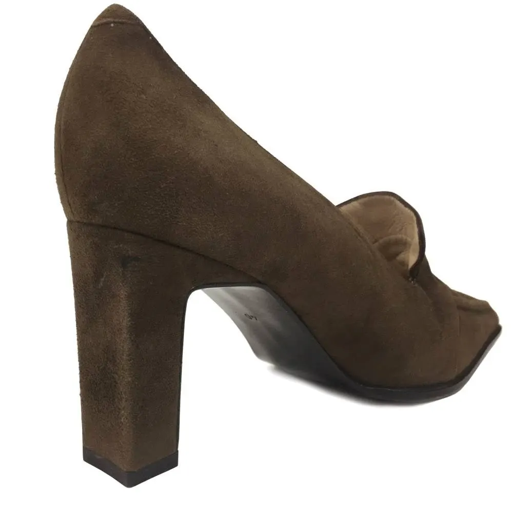 Christian Dior Brown Suede Pumps - '90s Brown Suede Good - Box View