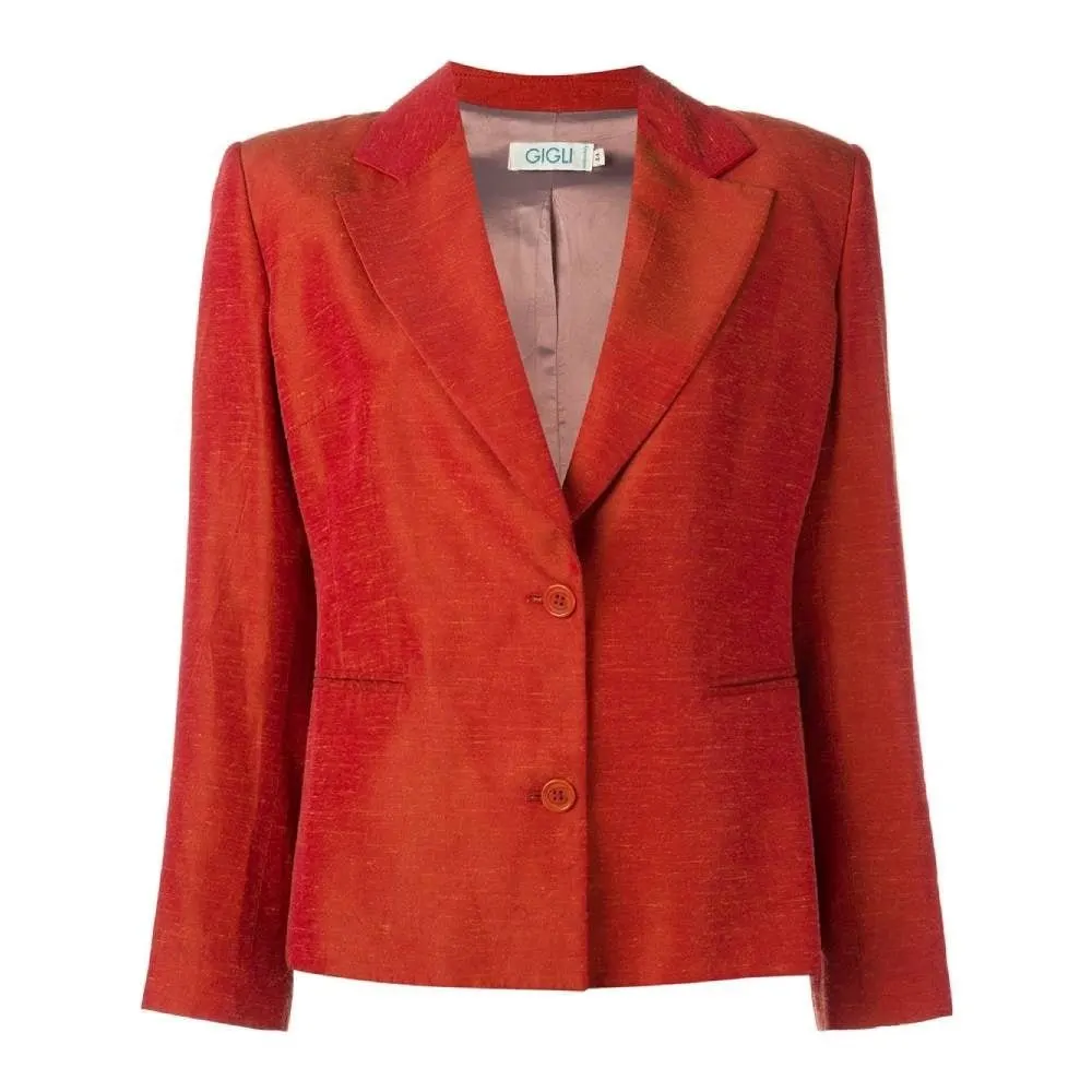 Romeo Gigli Fitted Blazer - '90s Red Good - Front View