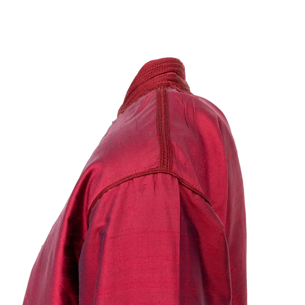 Unsigned Embroidered Jacket - '90s Red Cotton Good - Box View
