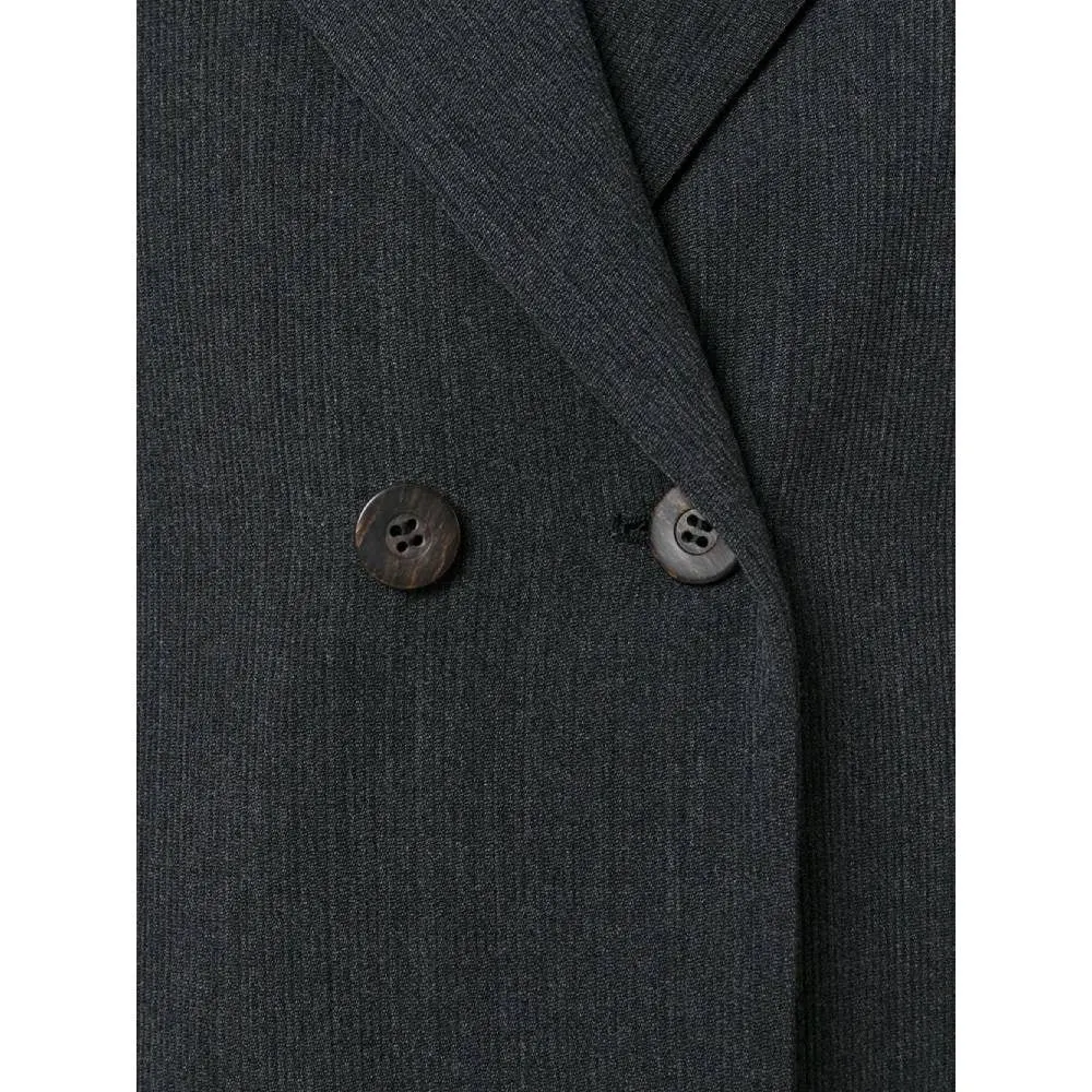 Jean Paul Gaultier Dark Grey Wool Blazer - '90s Grey Wool Good - Box View