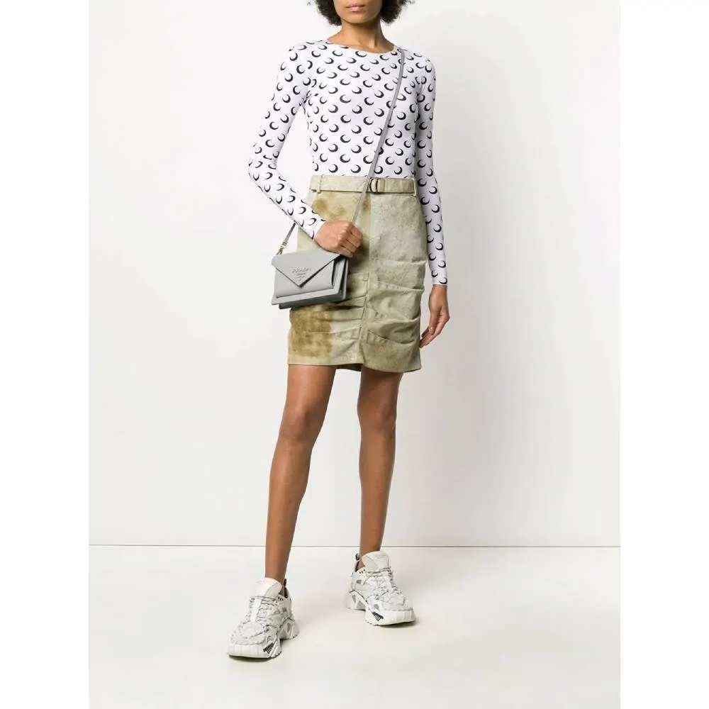 Christian Dior Green Suede Miniskirt - 2000s Green Suede Good - Back View