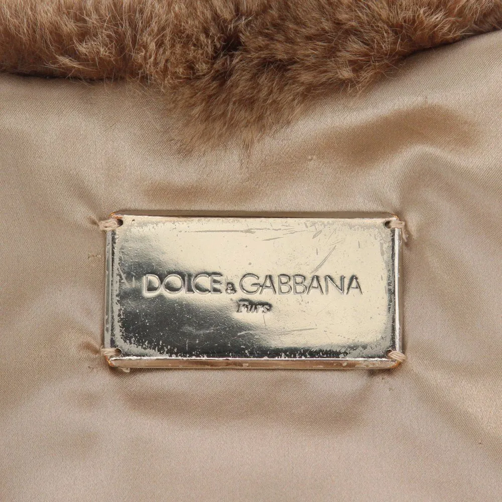 Dolce & Gabbana Brown Chinchilla Bolero - 2000s Brown Silk Good - Box View