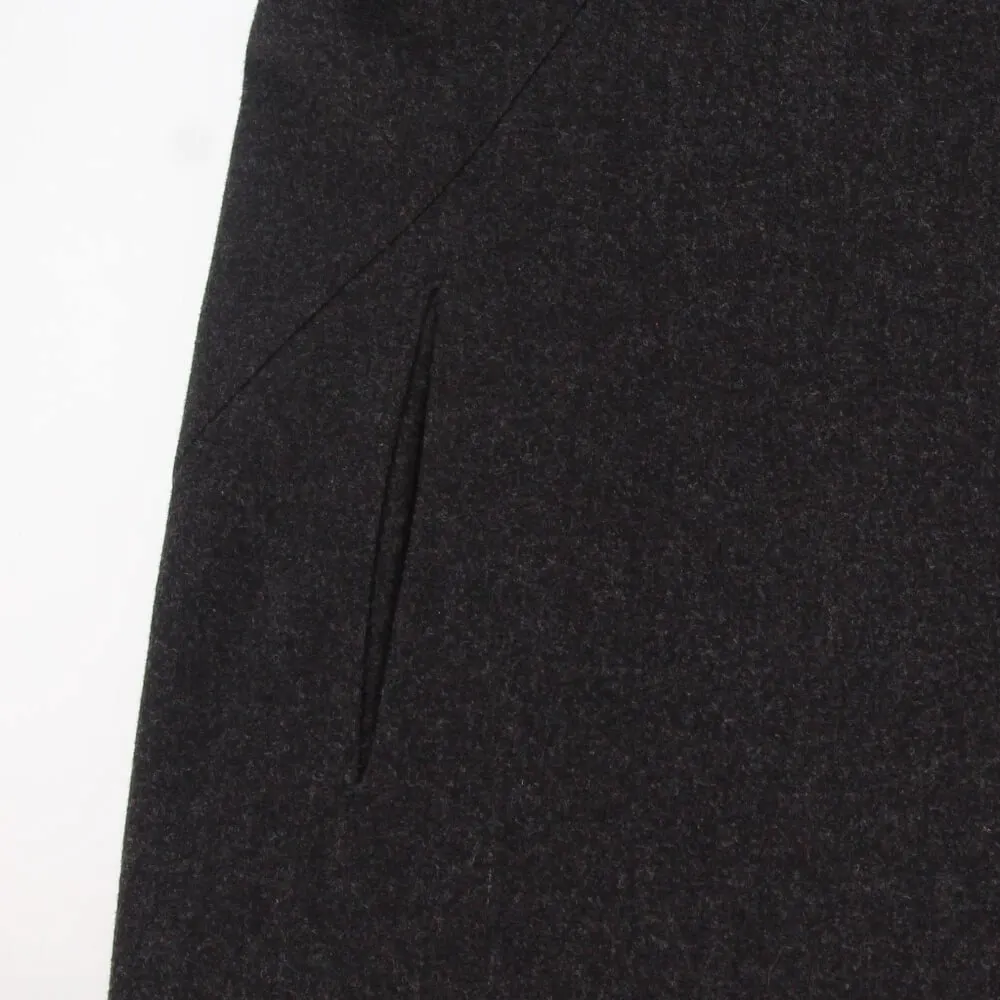 Jil Sander Anthracite Wool Coat - 2000s Red Wool Good - Box View