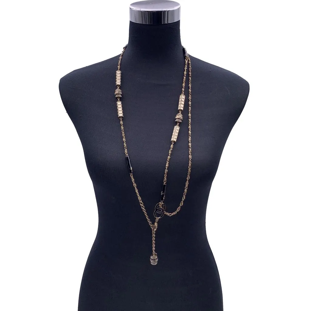 Chanel Necklace Gold Lace Good - Box View