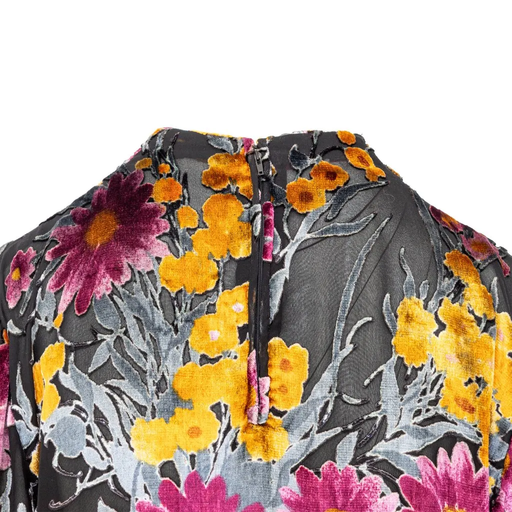 Valentino Night Velvet Embossed Top - '90s Red Velvet Good - Box View