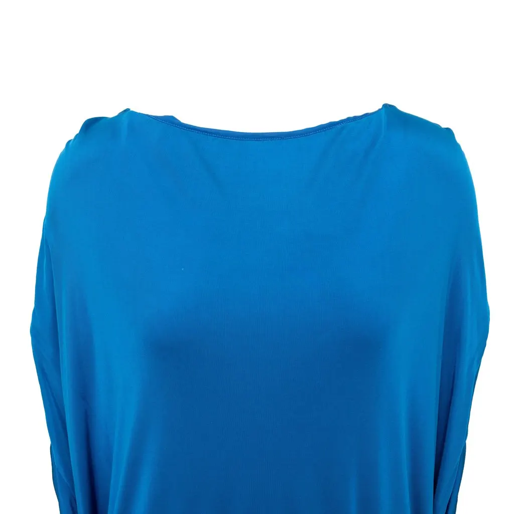 Alexander McQueen Draped Dress - '10s Blue Good - Model View