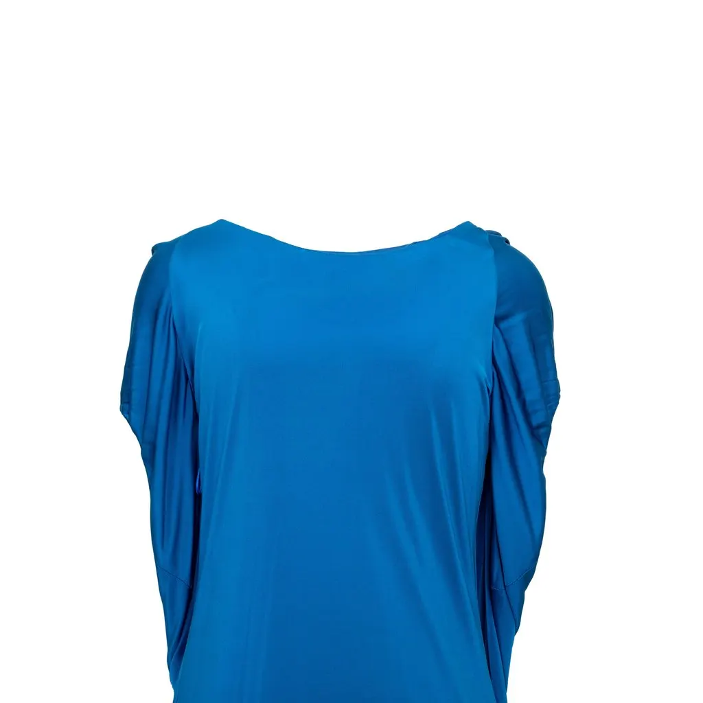 Alexander McQueen Draped Dress - '10s Blue Good - Box View