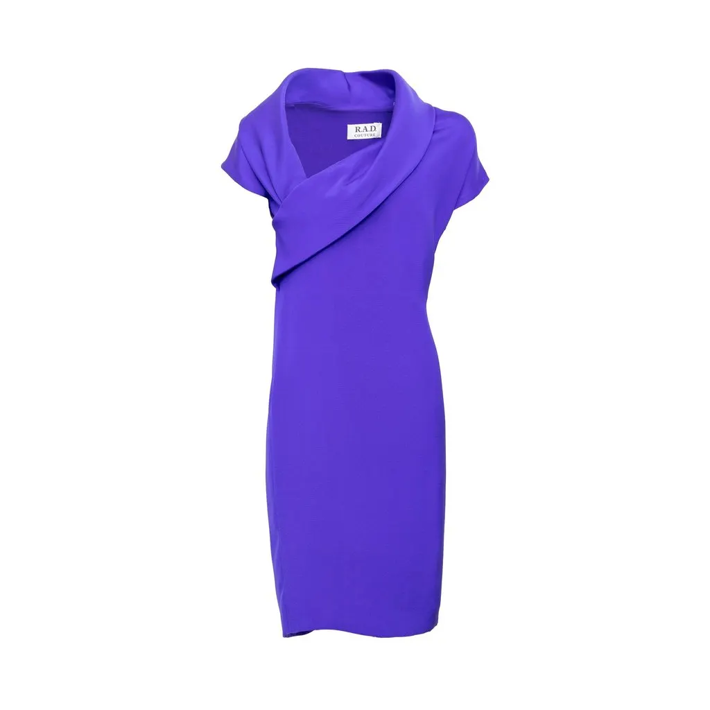 Unsigned R.A.D. Couture Dress - '90s Red Silk Good - Front View
