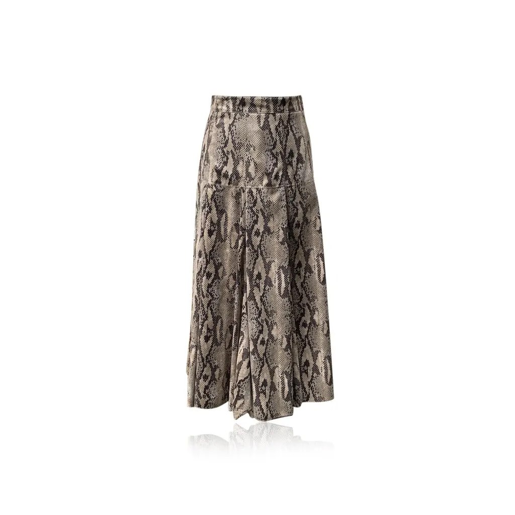 Msgm Skirt Beige Good - Front View